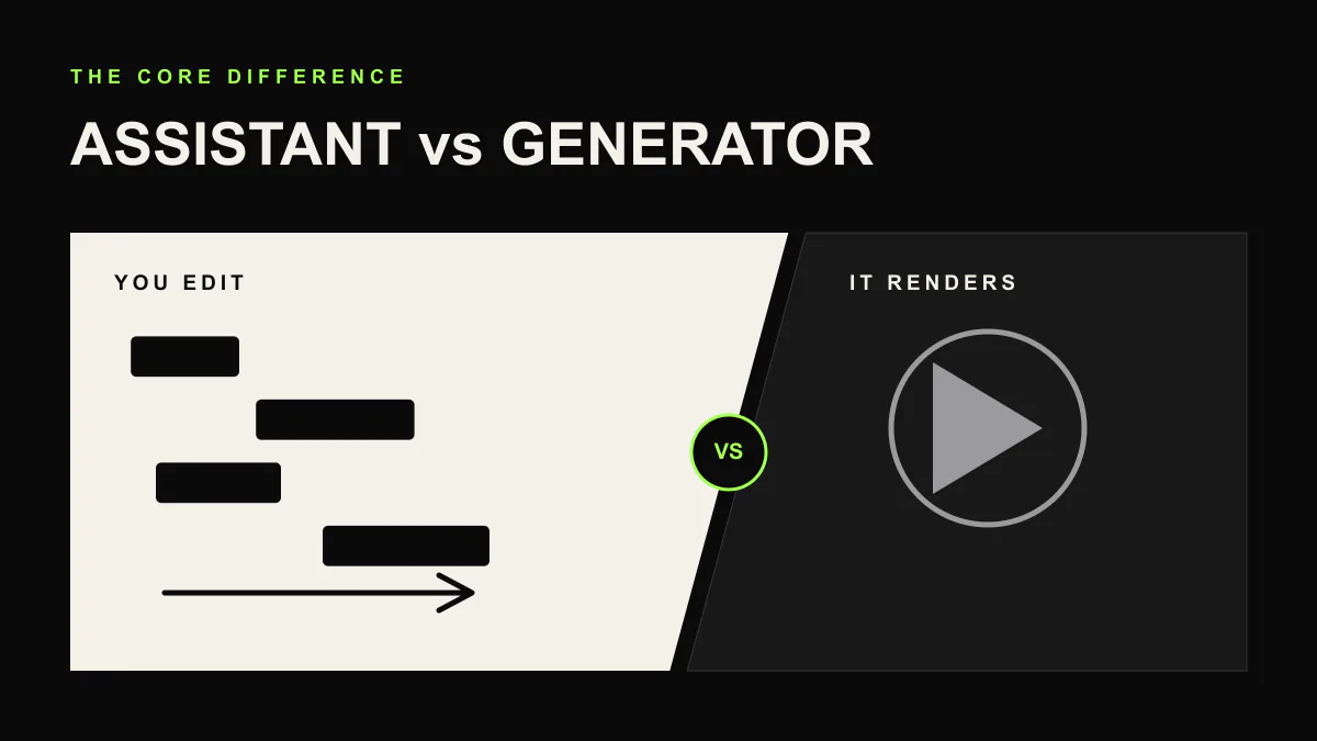 AI music assistant versus generator cover contrasting movable MIDI with a fixed waveform